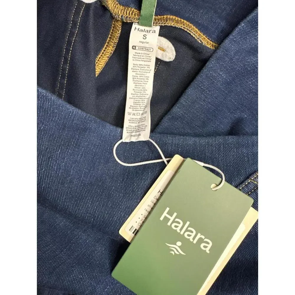 Halara High Waist Dark Blue Denim Jeans with Stretch Waistband Size S 456 - Picture 4 of 5
